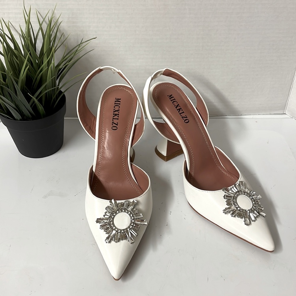 White Wedding Heels